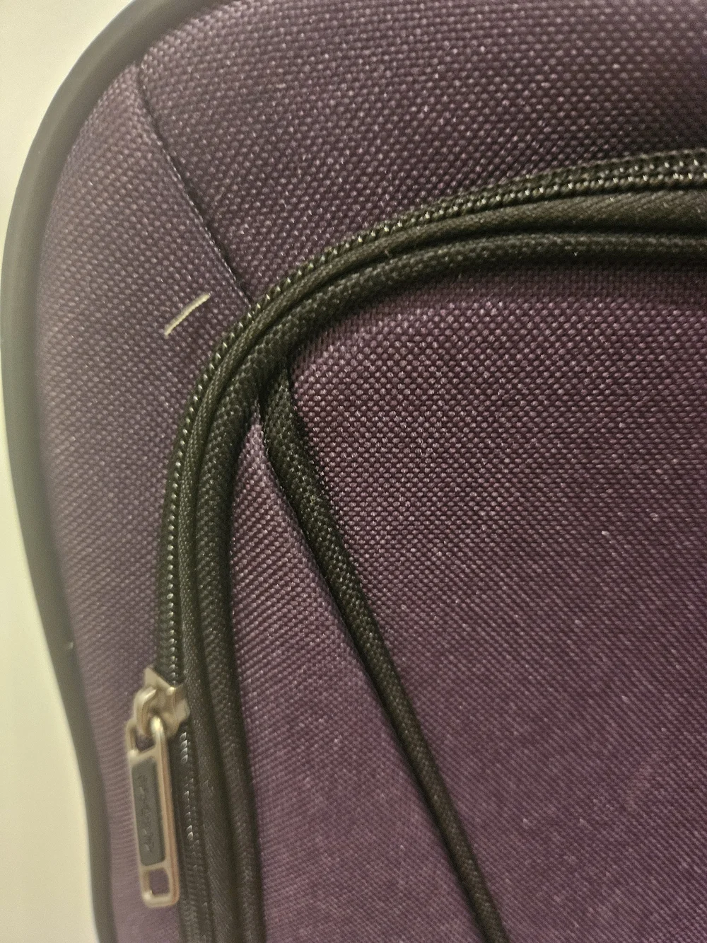 American Tourister Purple Messenger Bag with Black Trim